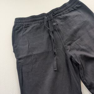 COS Pants Sz 30R Black Wool Cashmere Blend Drawstring Pockets Unisex